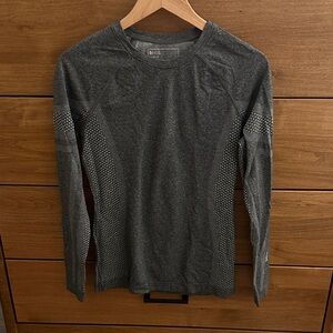 Figs Charcoal Long Sleeve under scrub